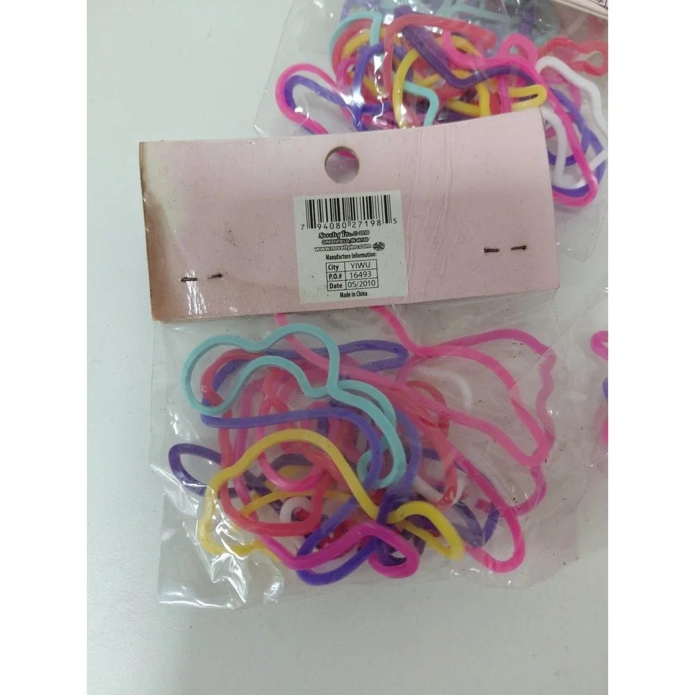 Lot of 12 Princess Rubber Band Bracelets 144pc Total Silly Shaped Bands 2010